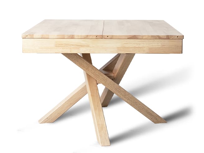 Tokyo Natural Hardwood Extendable Dining Table | 4 to 8 Seater