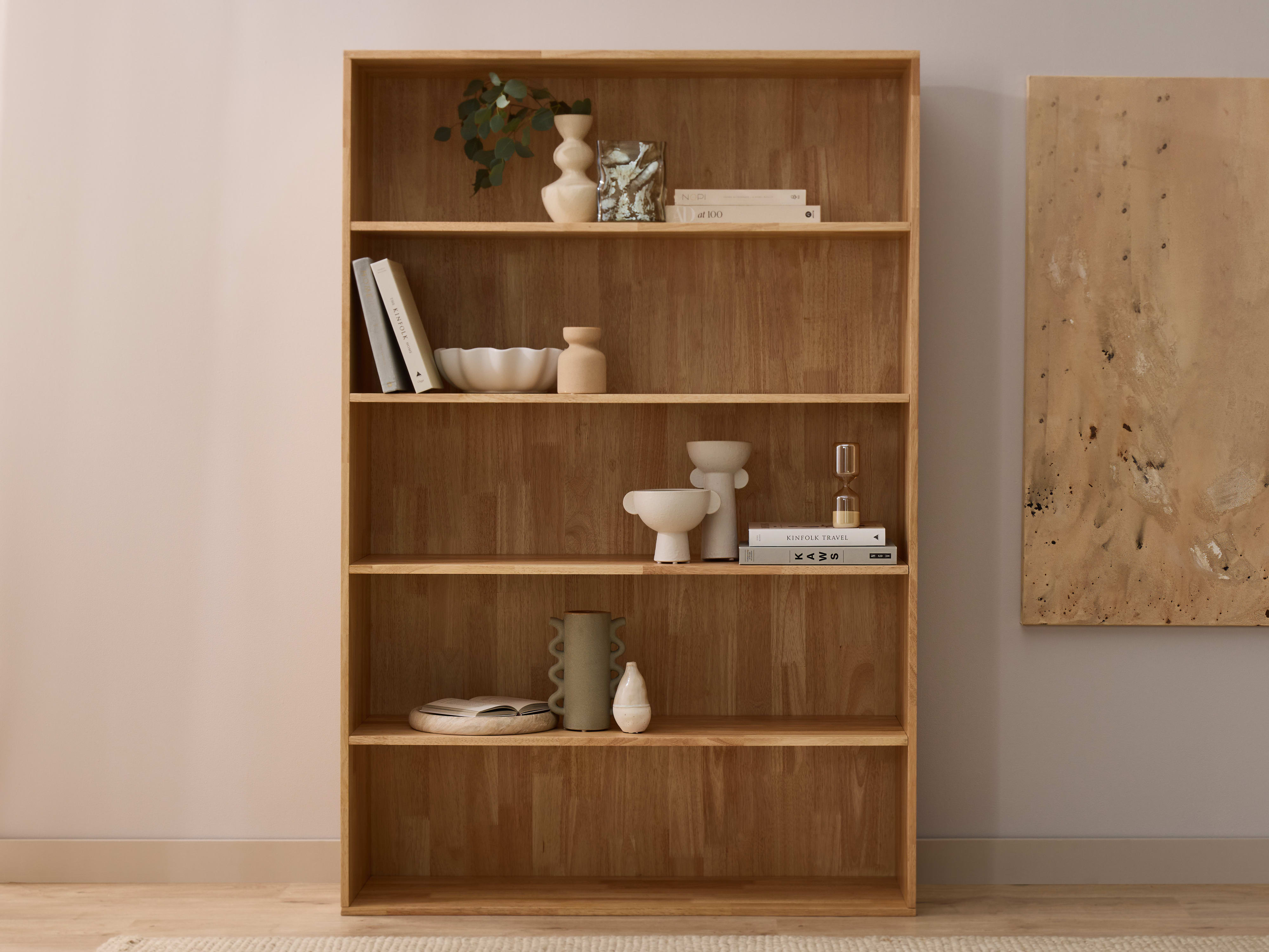 Stax Hardwood Bookcase | Natural | Wide (1200mm)