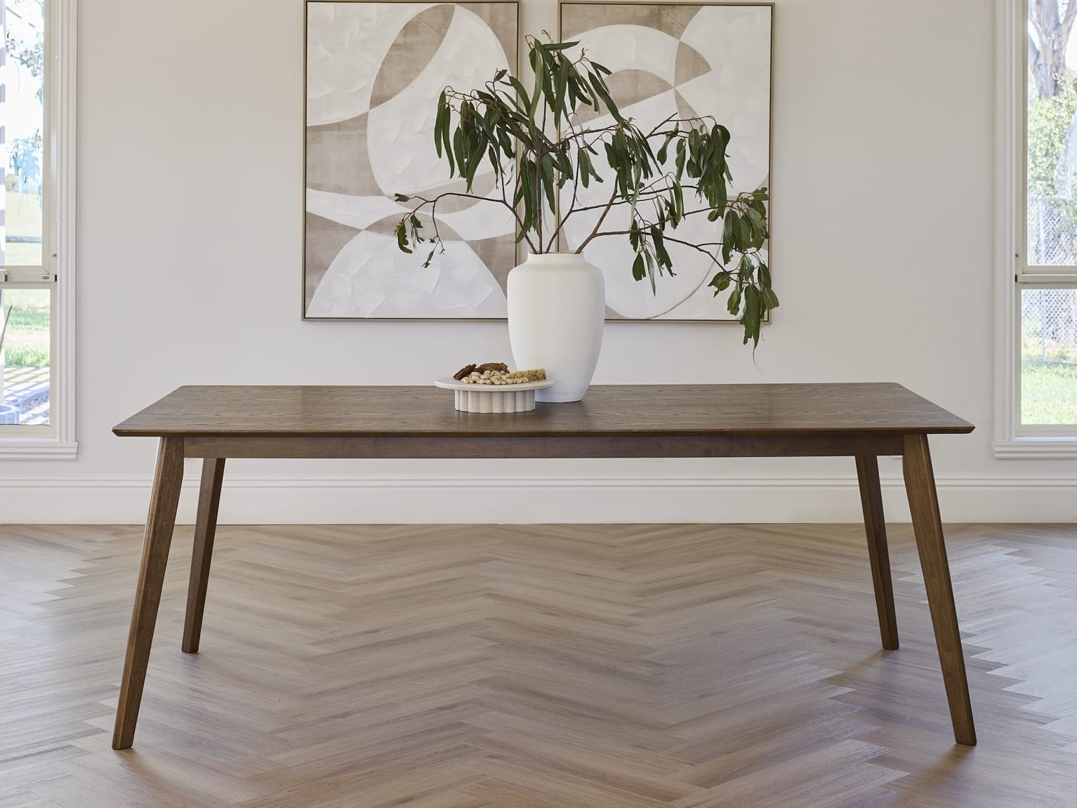 Franki Hardwood Dining Table | Rustic Walnut | 2000mm