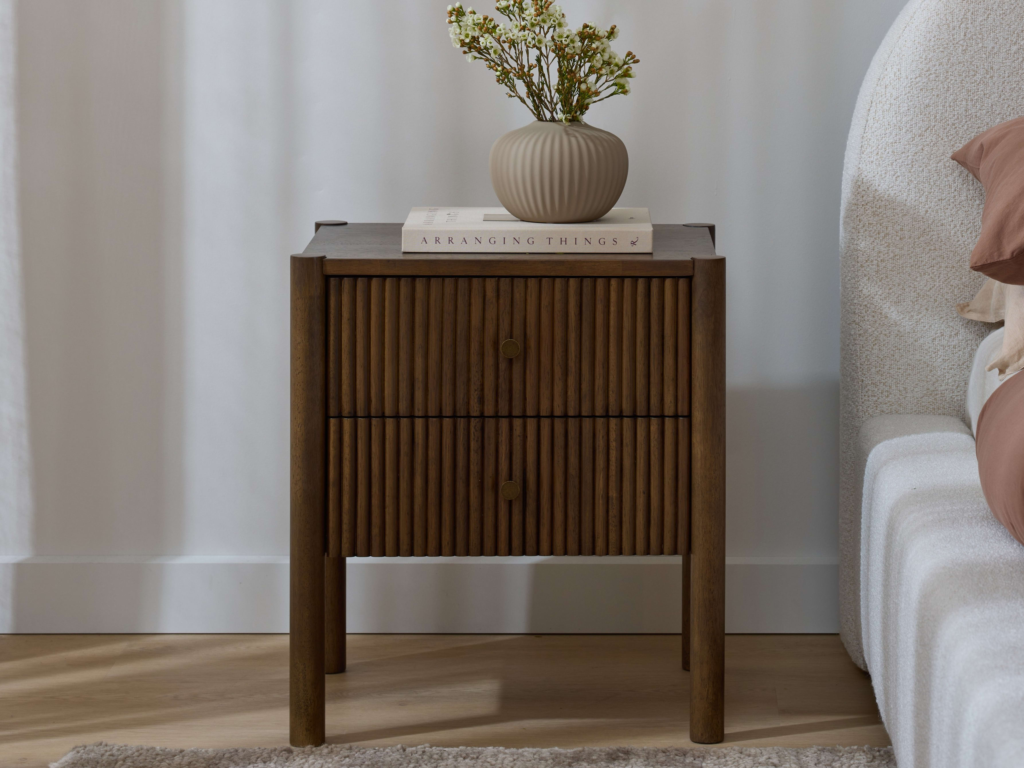 Freia Hardwood Side Table | Walnut