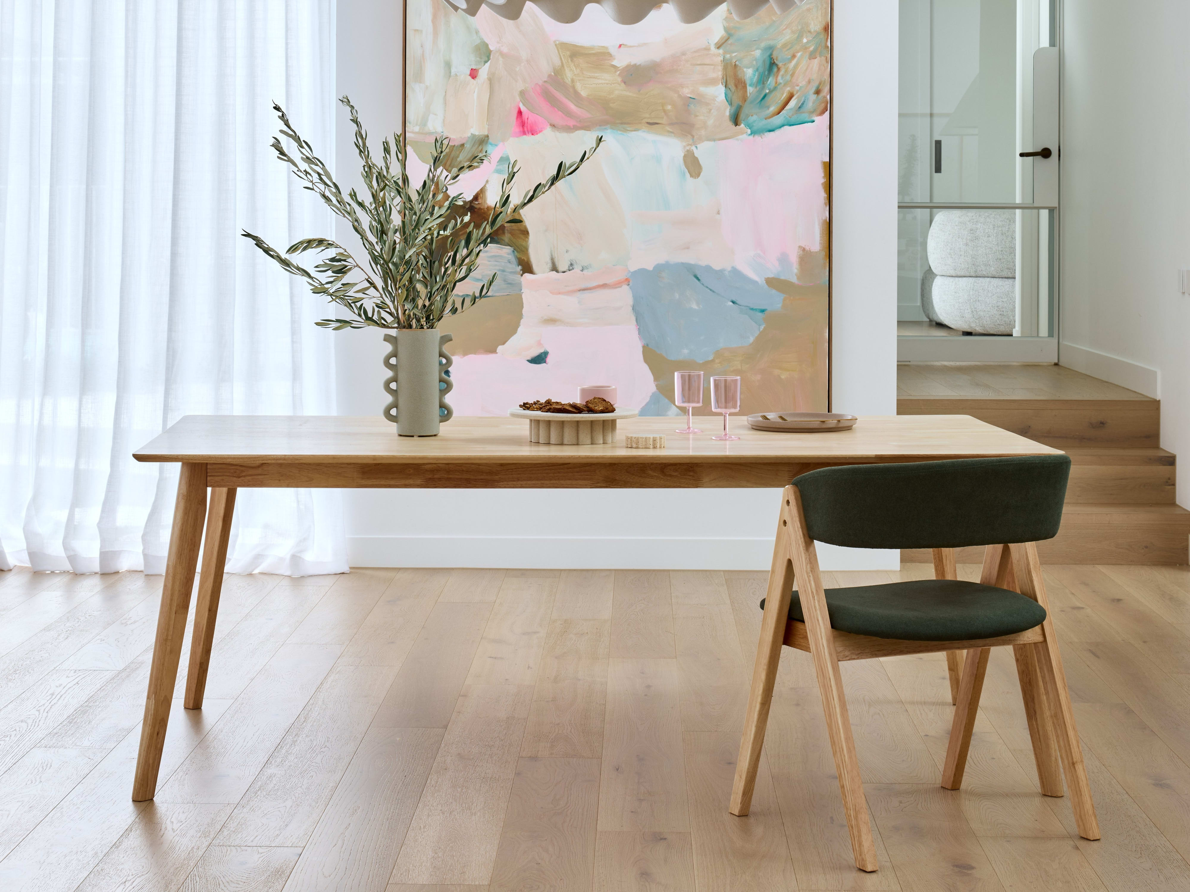 Franki Hardwood Dining Table | Natural | 2000mm