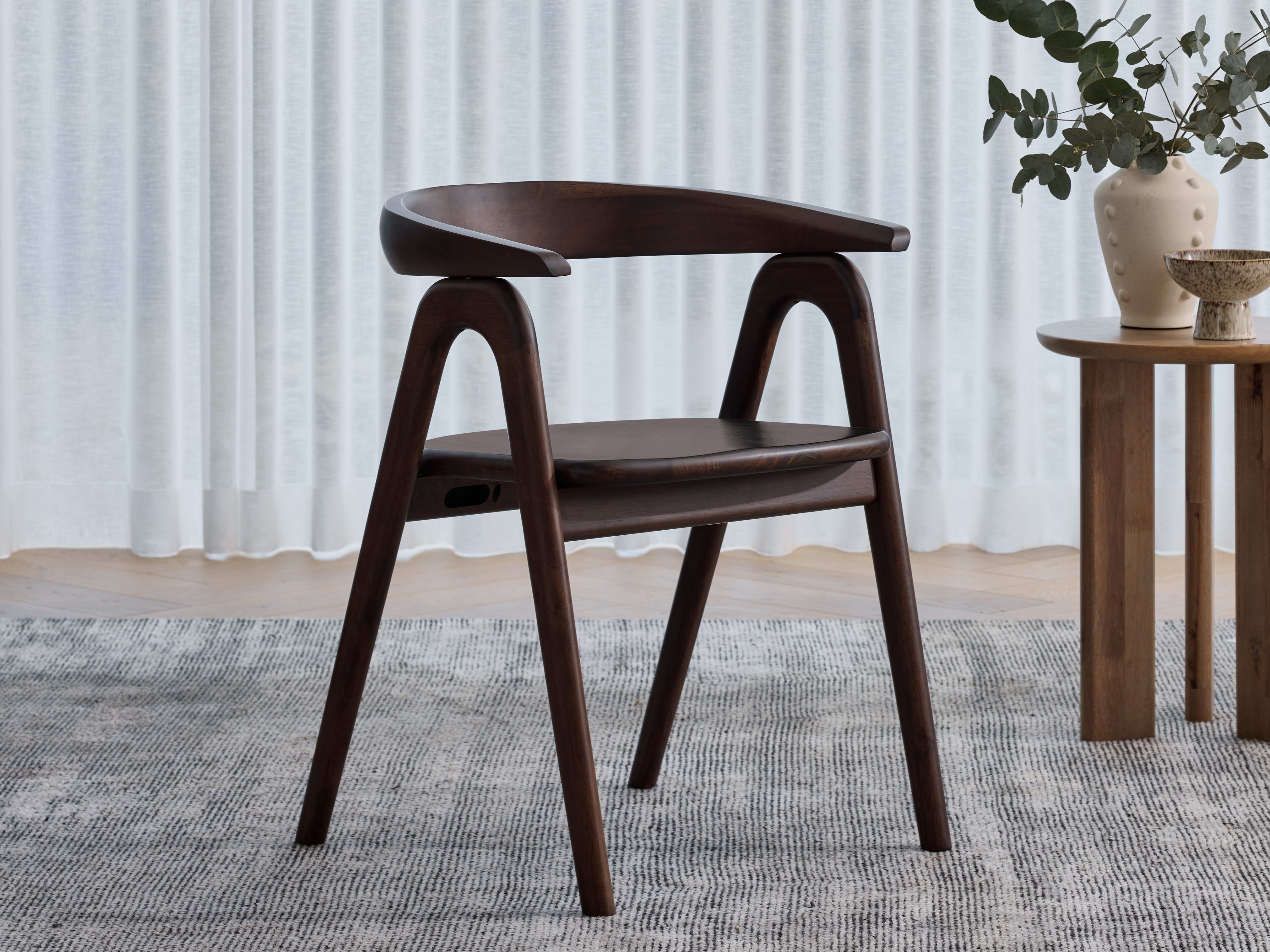 Manor Hardwood Dining Chair | Arabica Walnut
