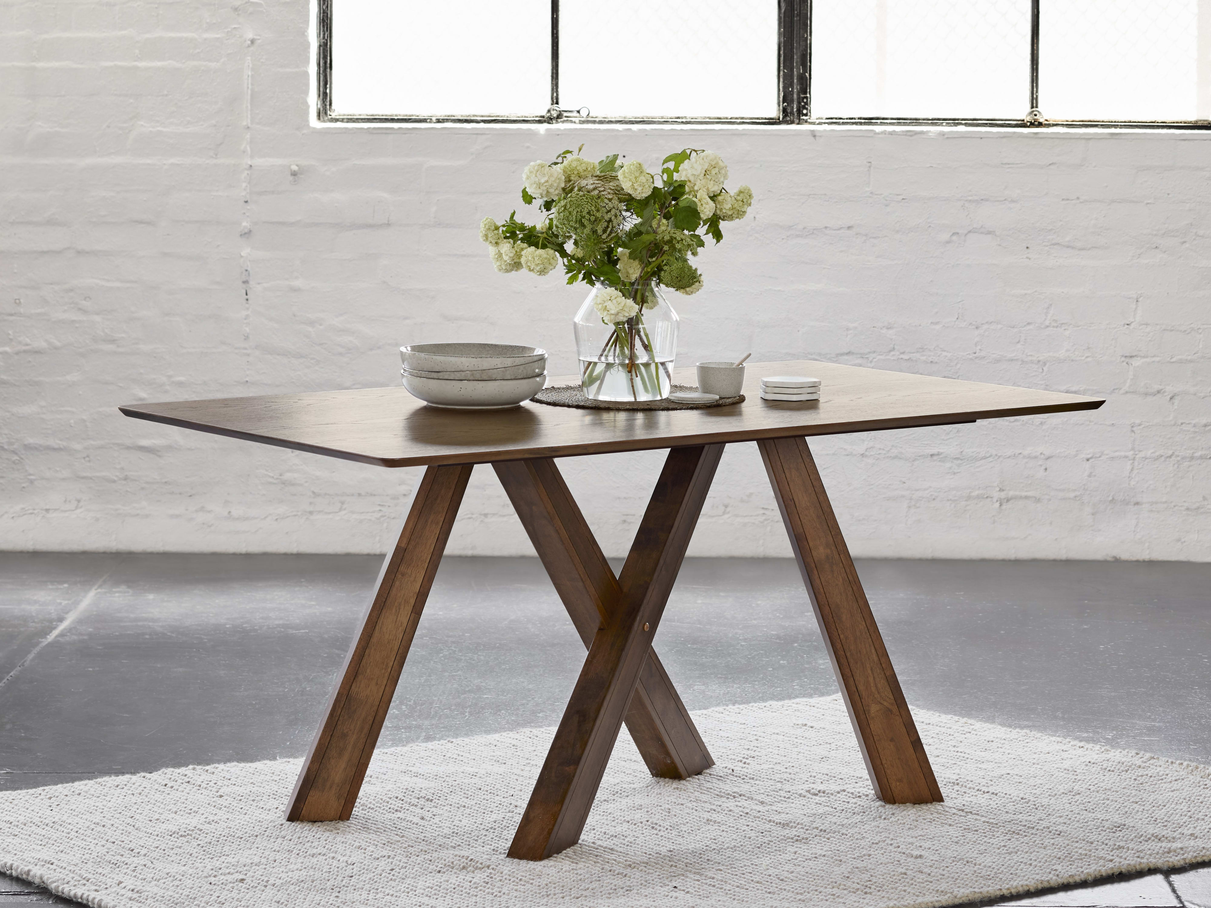 Gaudi Hardwood Dining Table | Rustic Walnut