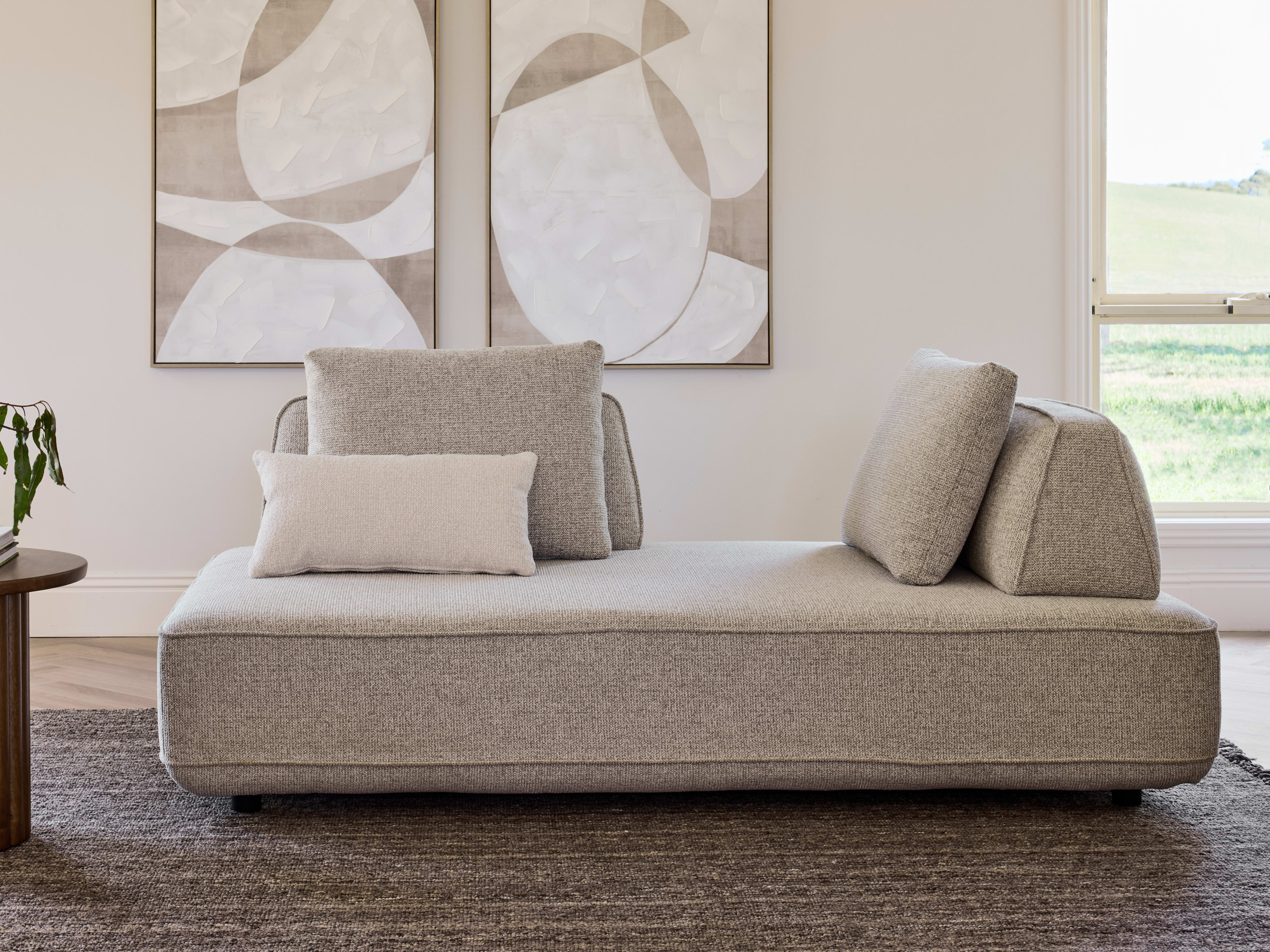 Bean Modular Sofa | Beige Fabric