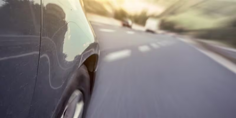 Car on a road