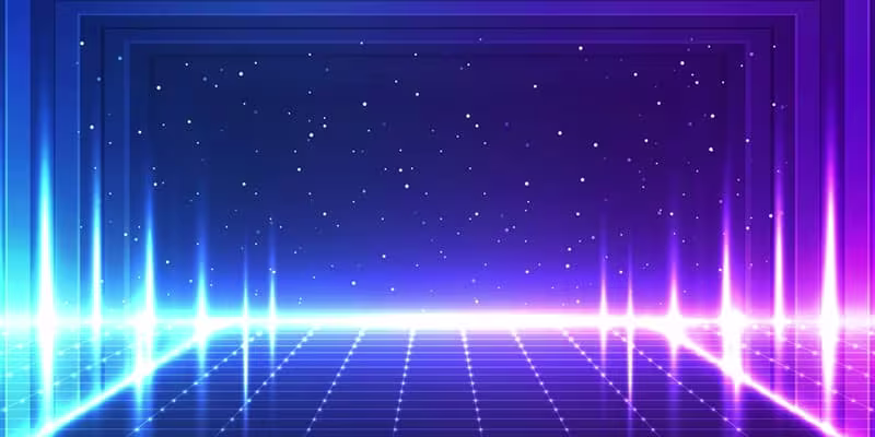 Abstract blue and pink light image