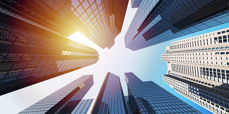 City skyscrapers