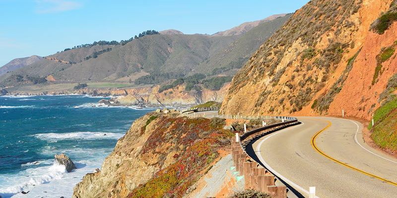 California highway by the sea