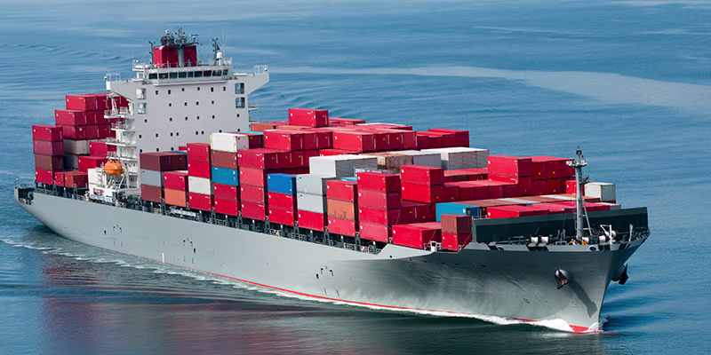 Container ship imagery