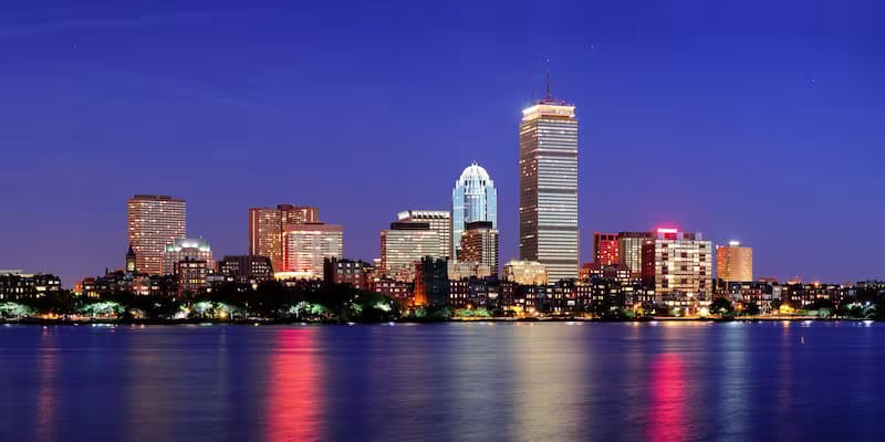 Boston Skyline at night