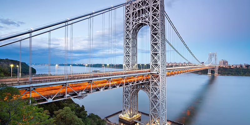 New York George Washington bridge