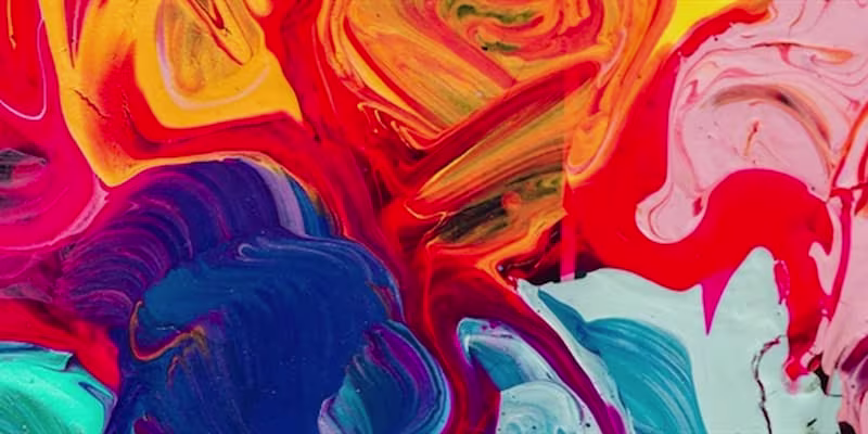 Multicoloured abstract painting