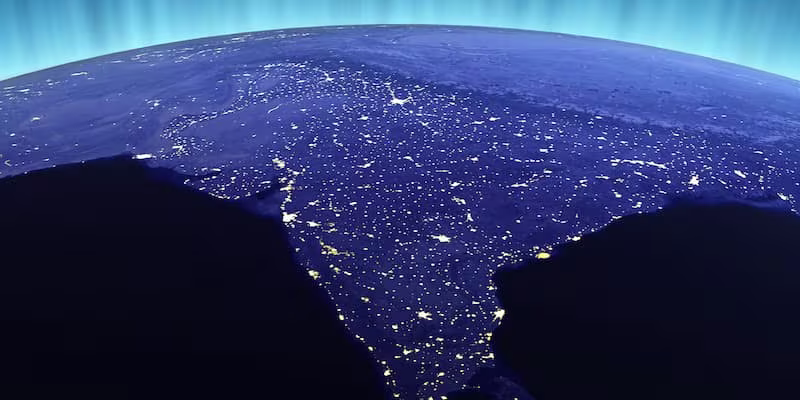 Picture of the world from space