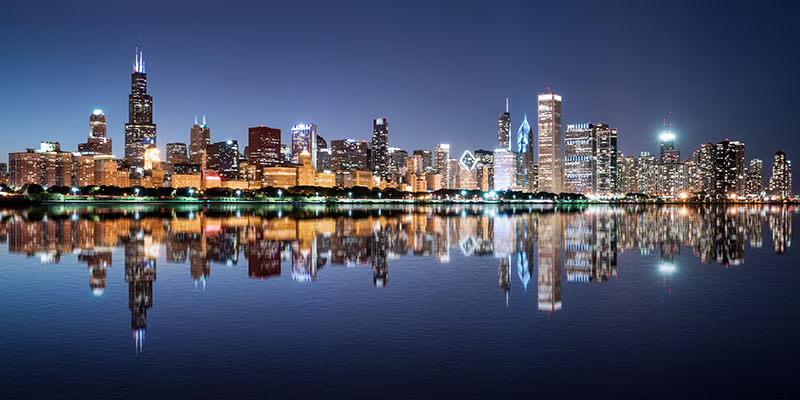 Chicago Skyline at night