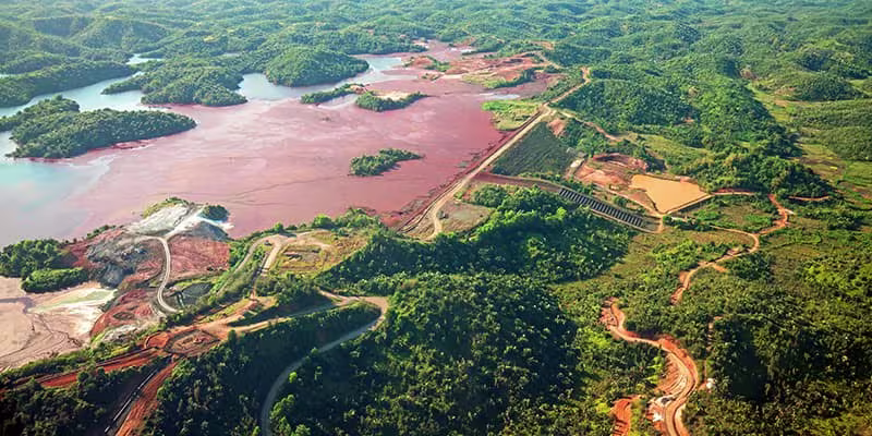 Mining in Africa - birds eye view