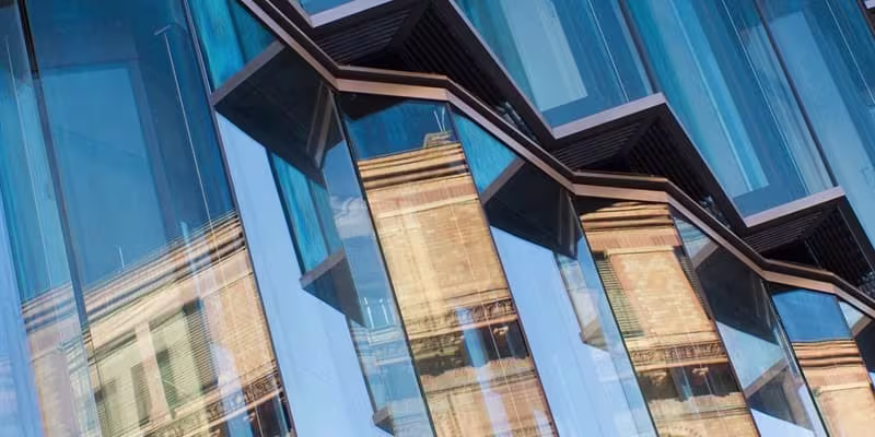 Windows on a modern building