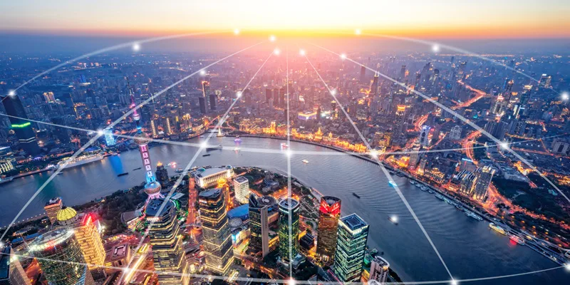 Shanghai skyline imagery