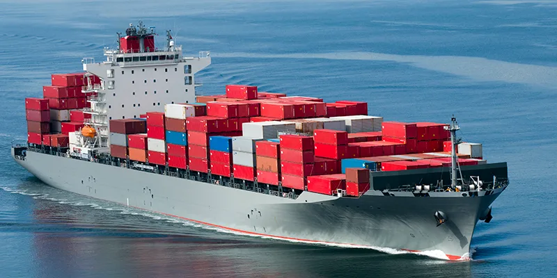 Container ship imagery