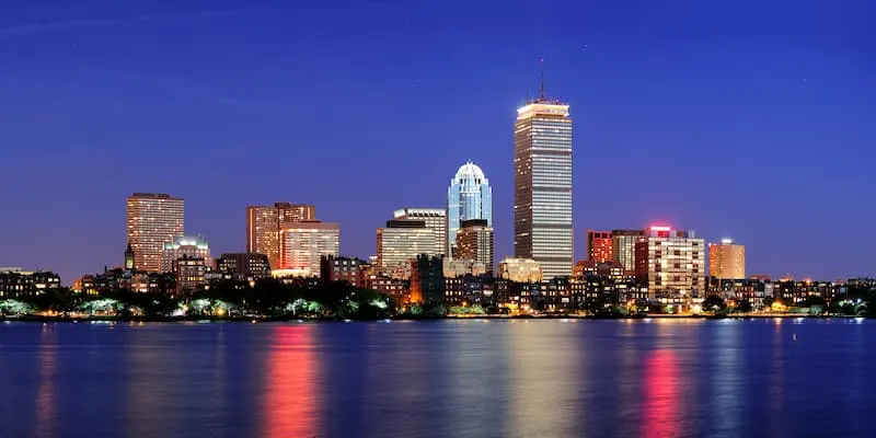 Boston Skyline at night
