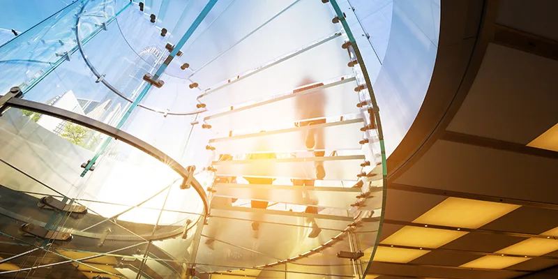 Glass Staircase imagery