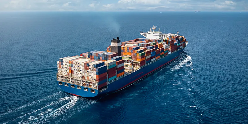large container cargo ship