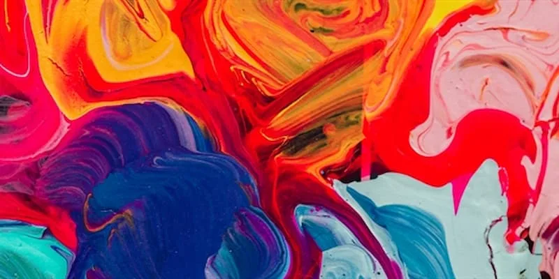 Multicoloured abstract painting