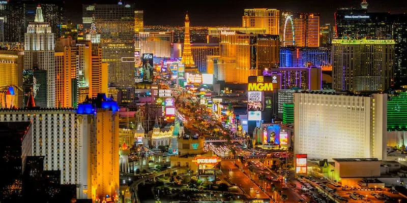 City street at night