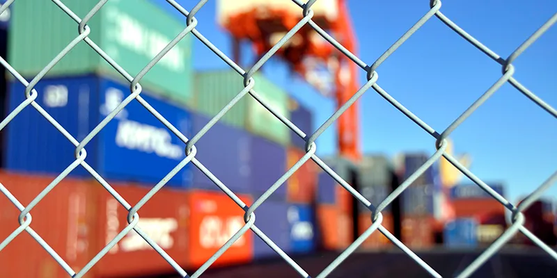 container yard security fence