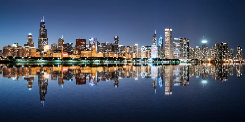 Chicago Skyline at night