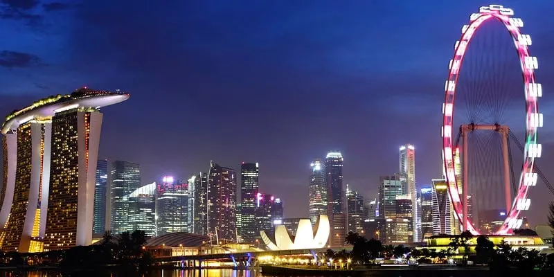 Singapore skyline image