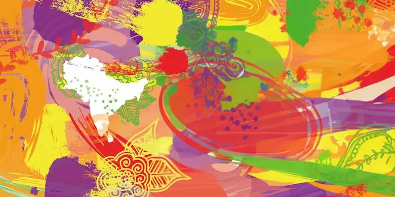 Colorful abstract art